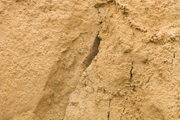 Sandstruktur Der Wüste Zerbricht Langsam Und Fällt Weg — Stockfoto