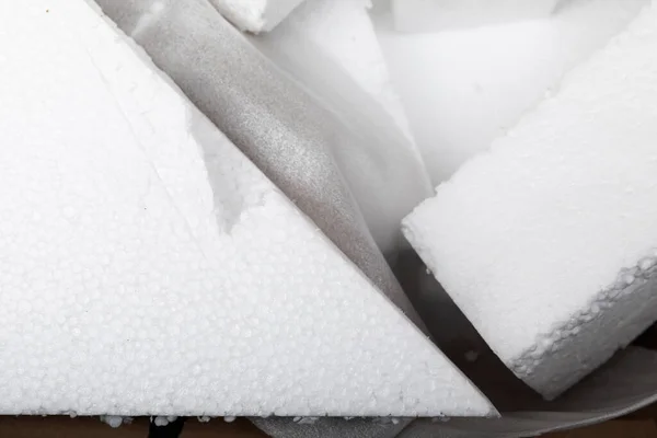 Randomly Cut Polystyrene Blocks Packaging — Stock Photo, Image