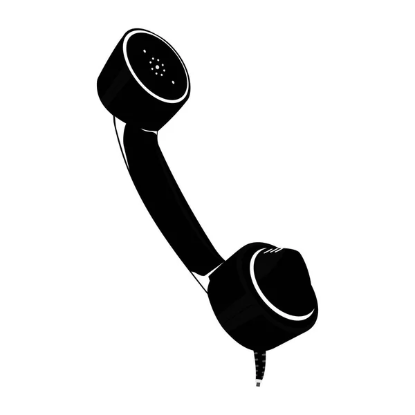 Телефон Иконка Телефона Retro Плоский Вектор — стоковый вектор