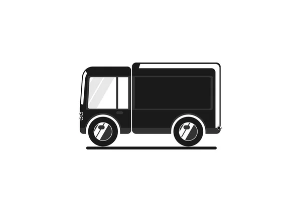 Truck Icon Simplified Vehicle Infographics Flat Vector — Stock Vector