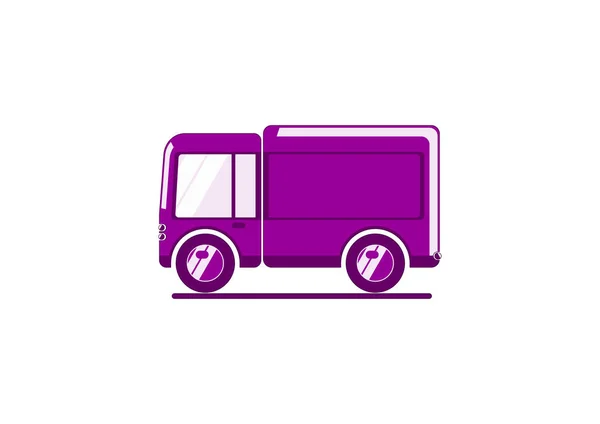 Truck Icon Simplified Vehicle Infographics Flat Vector — Stock Vector