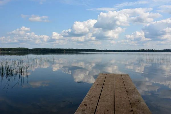 Obloha Nad Valdajské Jezero — Stock fotografie