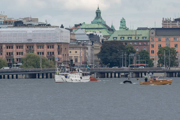 Stockholm Švédsko Srpen 2018 Oslavy 200 Let Parníky Švédsku Mnozí — Stock fotografie