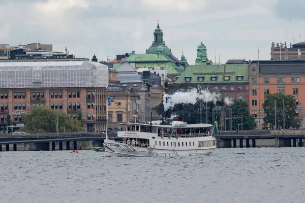 Stoccolma Svezia Agosto 2018 Festeggiamenti 200 Anni Navigazione Vapore Svezia — Foto Stock