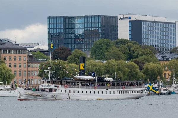 Stockholm Suécia Ago 2018 Celebrações 200 Anos Steamboats Suécia Muitos — Fotografia de Stock