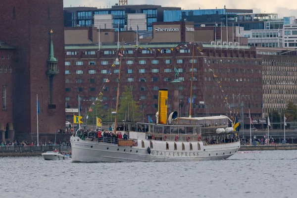 Stockholm Suécia Ago 2018 Celebrações 200 Anos Steamboats Suécia Muitos — Fotografia de Stock