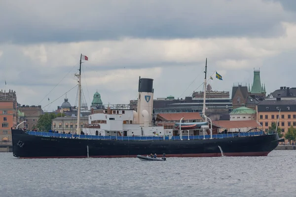 Stockholm Suécia Ago 2018 Quebra Gelo Sankt Erik Durante Celebrações — Fotografia de Stock