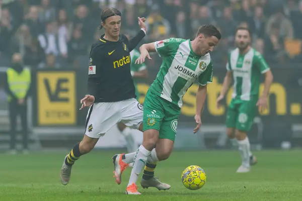 Solna Suécia Sept 2018 Derby Entre Aik Hammarby Sueco Allsvenskan — Fotografia de Stock