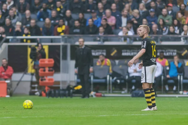 Solna Švédsko Září 2018 Derby Mezi Aik Hammarby Švédská Allsvenskan — Stock fotografie