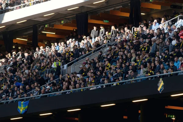 Solna Suécia Sept 2018 Derby Entre Aik Hammarby Sueco Allsvenskan — Fotografia de Stock