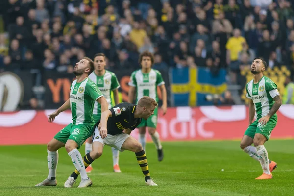 Solna Szwecja Września 2018 Derby Między Aik Hammarby Szwedzkiej Allsvenskan — Zdjęcie stockowe