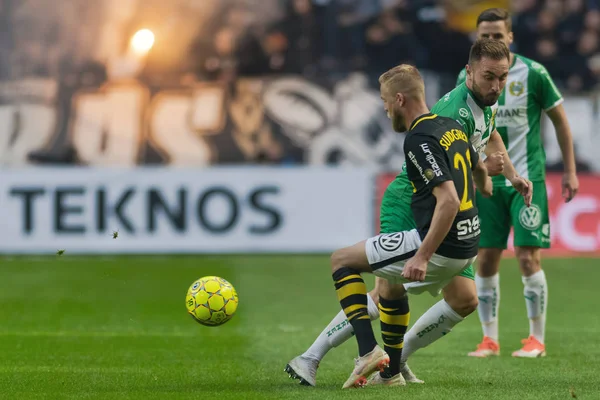 Solna Sveç Eylül 2018 Sveç Allsvenskan Hammarby Arasındaki Aik Derby — Stok fotoğraf