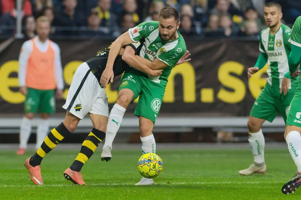 Solna Schweden Sept 2018 Derby Zwischen Aik Und Hammarby Schwedischen — Stockfoto