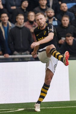 Stockholm, İsveç - 21 Ekim 2018: Djurgardens If (DIF) vs AIK Tele2 Arena Stockholm. Nihai sonucu 0-0