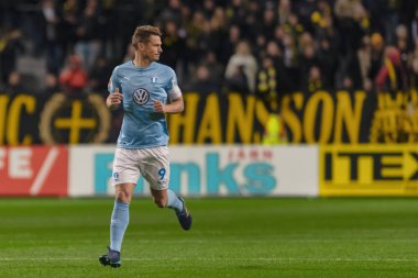 Solna, İsveç - 29 Ekim 2018: AIK vs Malmö Ff Stockholm arkadaşlar Arena. Nihai sonucu 1-1