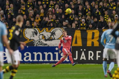 Solna, İsveç - 29 Ekim 2018: AIK vs Malmö Ff Stockholm arkadaşlar Arena. Nihai sonucu 1-1