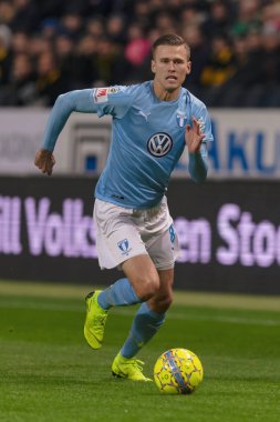 Solna, İsveç - 29 Ekim 2018: AIK vs Malmö Ff Stockholm arkadaşlar Arena. Nihai sonucu 1-1