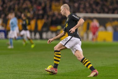 Solna, İsveç - 29 Ekim 2018: AIK vs Malmö Ff Stockholm arkadaşlar Arena. Nihai sonucu 1-1