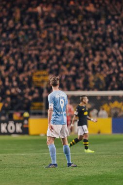 Solna, İsveç - 29 Ekim 2018: AIK vs Malmö Ff Stockholm arkadaşlar Arena. Nihai sonucu 1-1