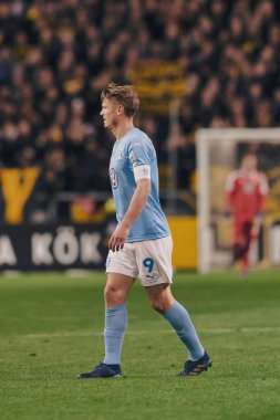 Solna, İsveç - 29 Ekim 2018: AIK vs Malmö Ff Stockholm arkadaşlar Arena. Nihai sonucu 1-1