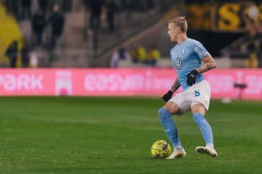 Solna, İsveç - 29 Ekim 2018: AIK vs Malmö Ff Stockholm arkadaşlar Arena. Nihai sonucu 1-1
