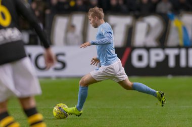 Solna, İsveç - 29 Ekim 2018: AIK vs Malmö Ff Stockholm arkadaşlar Arena. Nihai sonucu 1-1
