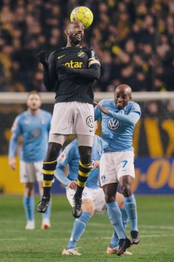 Solna, İsveç - 29 Ekim 2018: AIK vs Malmö Ff Stockholm arkadaşlar Arena. Nihai sonucu 1-1