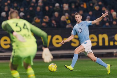 Solna, İsveç - 29 Ekim 2018: AIK vs Malmö Ff Stockholm arkadaşlar Arena. Nihai sonucu 1-1