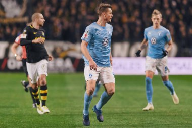 Solna, İsveç - 29 Ekim 2018: AIK vs Malmö Ff Stockholm arkadaşlar Arena. Nihai sonucu 1-1
