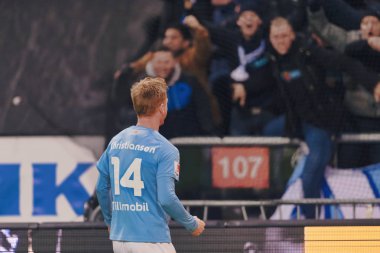 Solna, İsveç - 29 Ekim 2018: AIK vs Malmö Ff Stockholm arkadaşlar Arena. Nihai sonucu 1-1