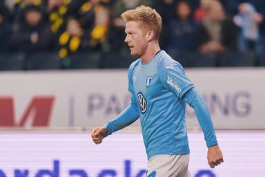 Solna, İsveç - 29 Ekim 2018: AIK vs Malmö Ff Stockholm arkadaşlar Arena. Nihai sonucu 1-1