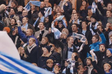 Solna, İsveç - 29 Ekim 2018: AIK vs Malmö Ff Stockholm arkadaşlar Arena. Nihai sonucu 1-1