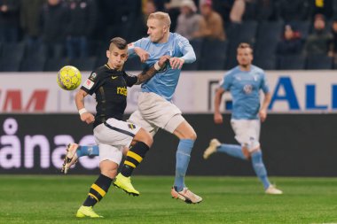 Solna, İsveç - 29 Ekim 2018: AIK vs Malmö Ff Stockholm arkadaşlar Arena. Nihai sonucu 1-1