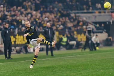 Solna, İsveç - 29 Ekim 2018: AIK vs Malmö Ff Stockholm arkadaşlar Arena. Nihai sonucu 1-1