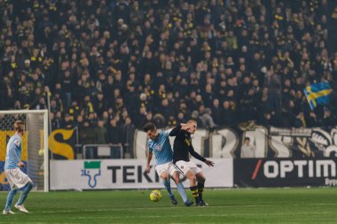 Solna, İsveç - 29 Ekim 2018: AIK vs Malmö Ff Stockholm arkadaşlar Arena. Nihai sonucu 1-1