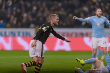 Solna, İsveç - 29 Ekim 2018: AIK vs Malmö Ff Stockholm arkadaşlar Arena. Nihai sonucu 1-1