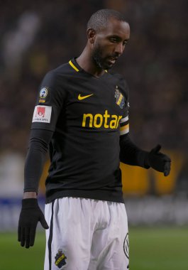 Solna, İsveç - 29 Ekim 2018: AIK vs Malmö Ff Stockholm arkadaşlar Arena. Nihai sonucu 1-1