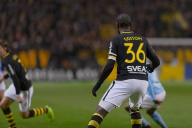 Solna, İsveç - 29 Ekim 2018: AIK vs Malmö Ff Stockholm arkadaşlar Arena. Nihai sonucu 1-1