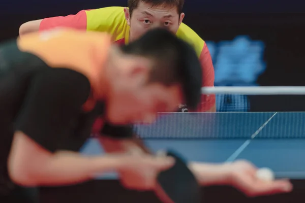 ストックホルム スウェーデン 2018 ファン Zhendong Xin Chn ストックホルムの Eriksdalshallen アリーナで — ストック写真