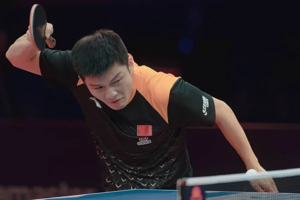 Stockholm Svezia Nov 2018 Finale Tra Fan Zhendong Xin Chn — Foto Stock