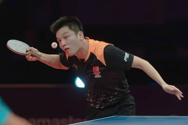 ストックホルム スウェーデン 2018 ファン Zhendong Xin Chn ストックホルムの Eriksdalshallen アリーナで — ストック写真