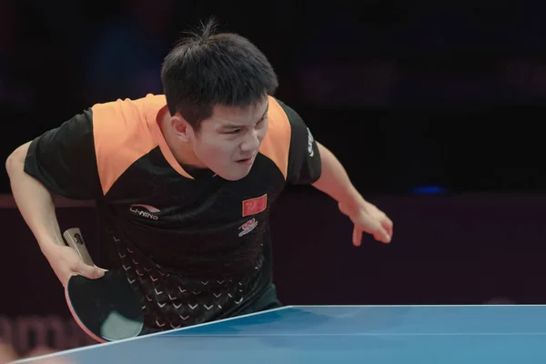 ストックホルム スウェーデン 2018 ファン Zhendong Xin Chn ストックホルムの Eriksdalshallen アリーナで — ストック写真