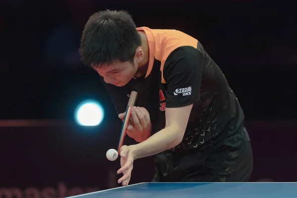 ストックホルム スウェーデン 2018 ファン Zhendong Xin Chn ストックホルムの Eriksdalshallen アリーナで — ストック写真