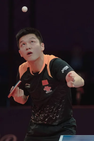 Stockholm Svezia Nov 2018 Finale Tra Fan Zhendong Xin Chn — Foto Stock