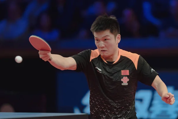 ストックホルム スウェーデン 2018 ファン Zhendong Xin Chn ストックホルムの Eriksdalshallen アリーナで — ストック写真