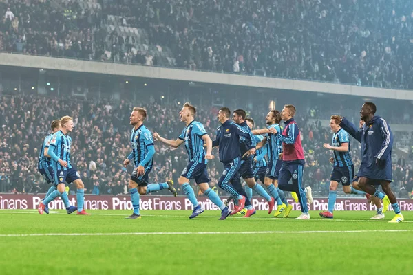 Vinnare Dif efter straffshootout 4-2 på svenska cupen Quarten — Stockfoto