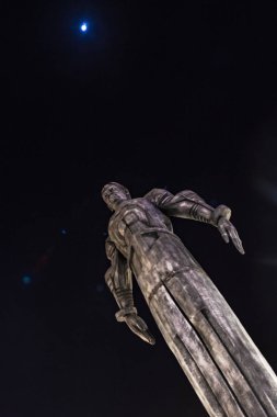 Genel olarak Rus çardağında Yuri Gagarin mockup heykeli