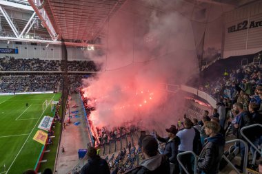 Sw Djurgarden ve Aik arasında maç günü sırasında Tele2 arena