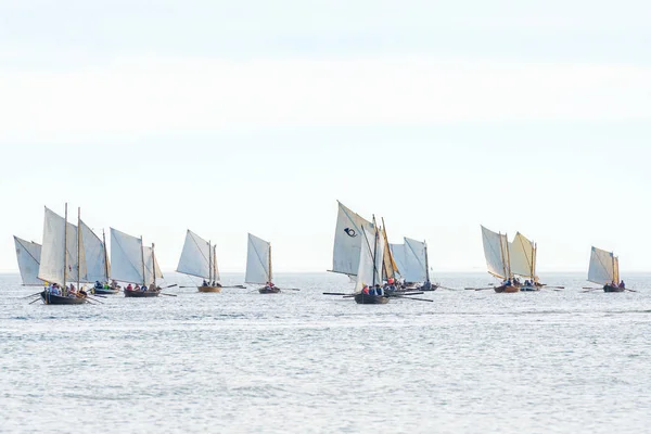 Concurso de remo postal clásico entre Grisslehamn y Eckero en —  Fotos de Stock