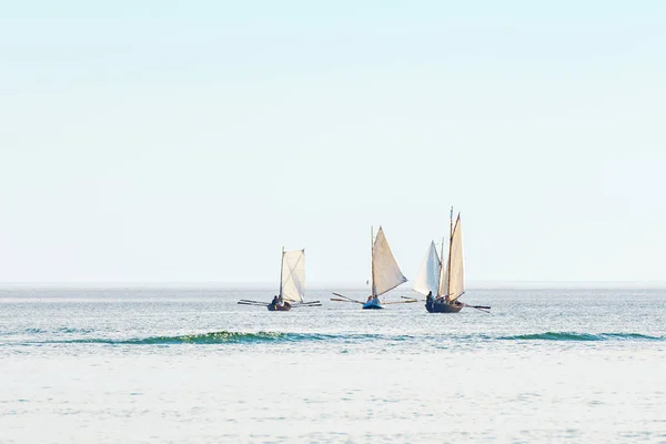 Classic postal rowing contest between Grisslehamn and Eckero in — Stock Photo, Image